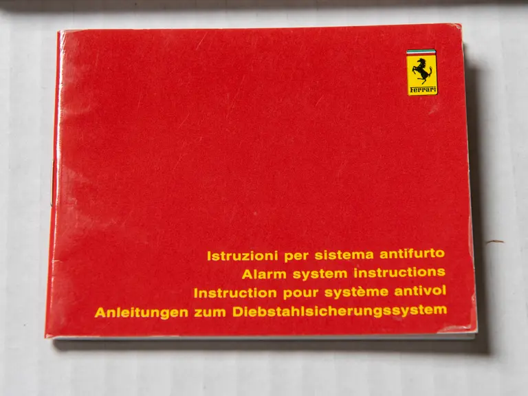 Ferrari F355 オーナーズマニュアル 3冊セット Ferrari F355