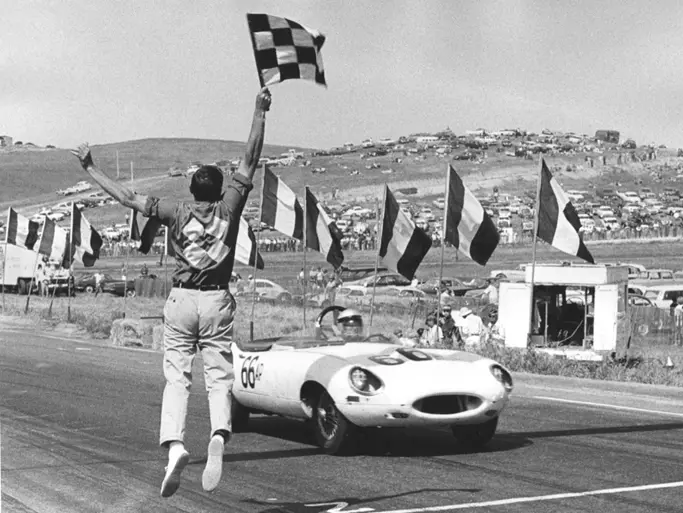 1962 Jaguar EType Series 1 3.8Litre Roadster SCCA AProduction offered at RM Sothebys Monterey live auction 2019