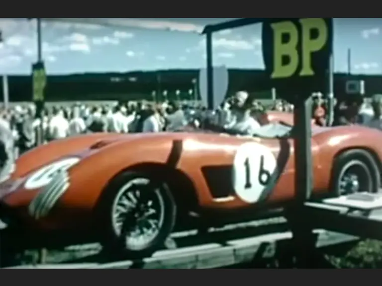 Chassis 0610 MDTR arrives at the 1959 Kanonloppet. Holgor Norrman would finish 13th overall and 8th in class.