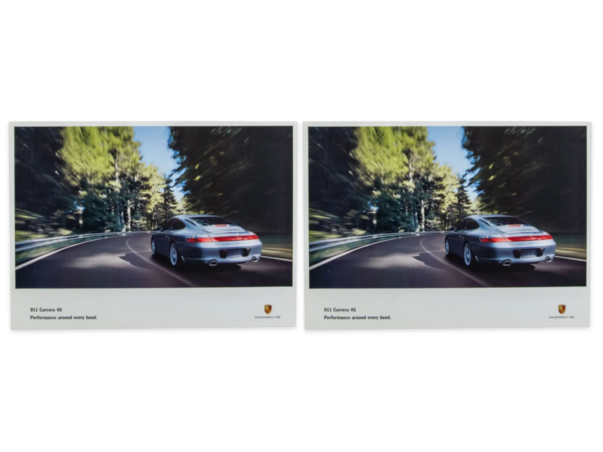 Two Porsche 911 Carrera 4S Advertising Posters | The White Collection ...