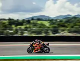 Brad Binder and the KTM RC16 at the 2023 Grand Primeio d'Italia Oakley where the pair set the top-speed record in MotoGP.