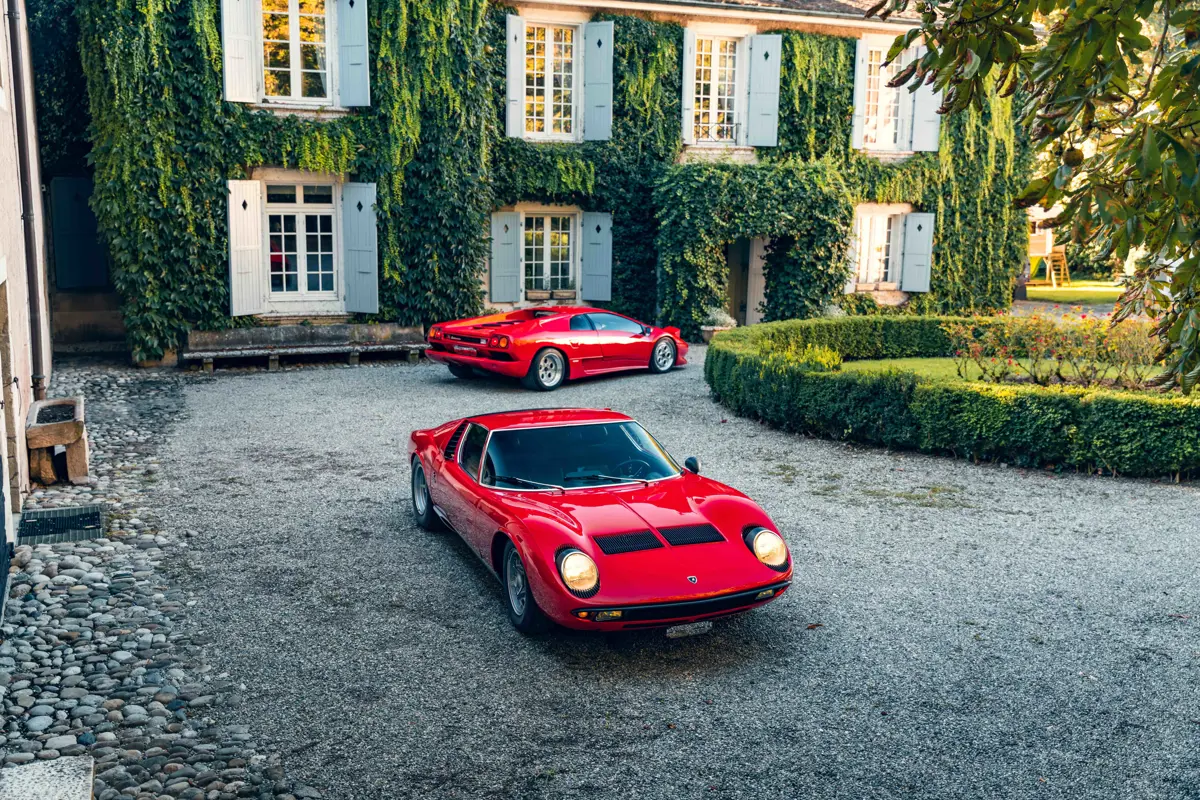 1969 Lamborghini Miura P400 S and 1991 Lamborghini Diablo for auction at RM Sotheby's Zurich 2026