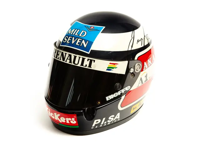 1997 Gerhard Berger Benetton Renault Formula 1 Bieffe Signed