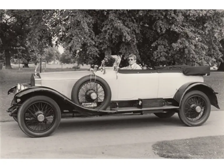 The Silver Ghost is driven by the late owner of The British Icons Collection.
