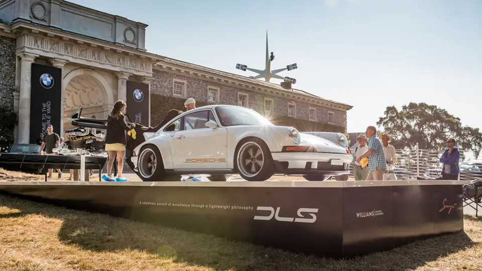 DLS EP1 upon the model's unveiling at hte 2018 Goodwood Festival of Speed.