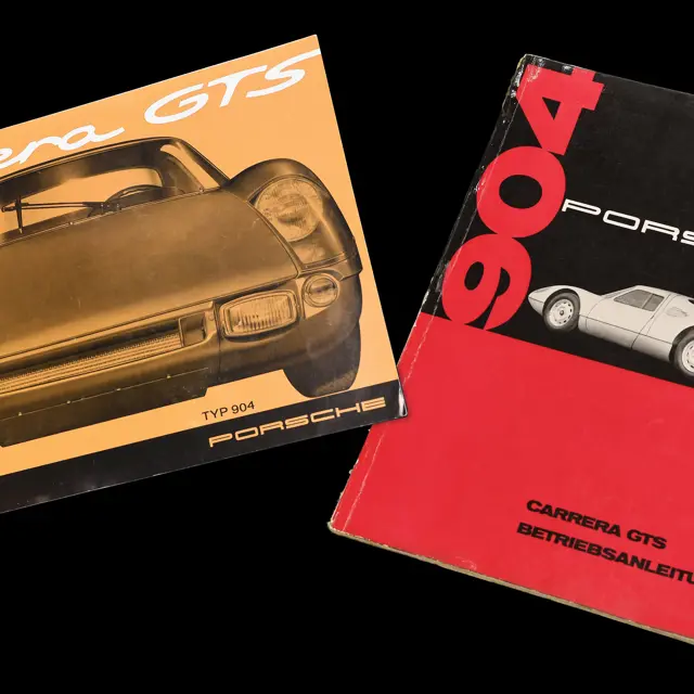 Porsche Carrera GTS 904 カタログ Porsche 904 Carrera GTS Owner's Manual and Sales Brochure | Essen