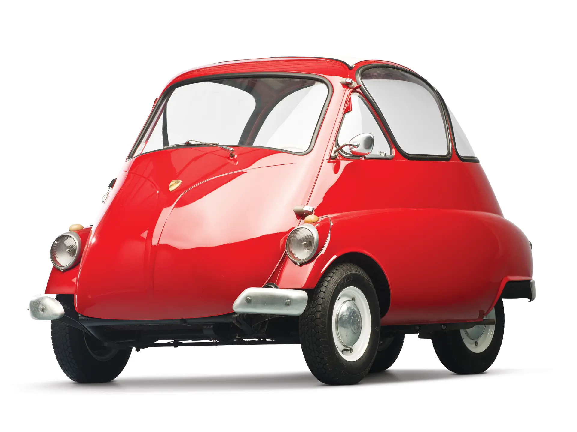 Ixo 1/43 - Iso Isetta 2 Tons Blanc/Orange - 1953 - Occasion Boîte