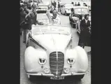 French actress, Michèle Morgan, at the start of the Paris-Anet Automobile Rally on July 11, 1948.