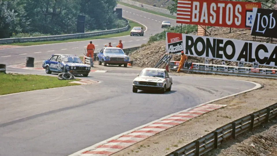 Accelerating out of a corner in the 1982 24 Hours of Spa, chassis 836 finished 9th overall with Claude Bourgoignie, John Cooper, and Alain Lierneux behind the wheel.