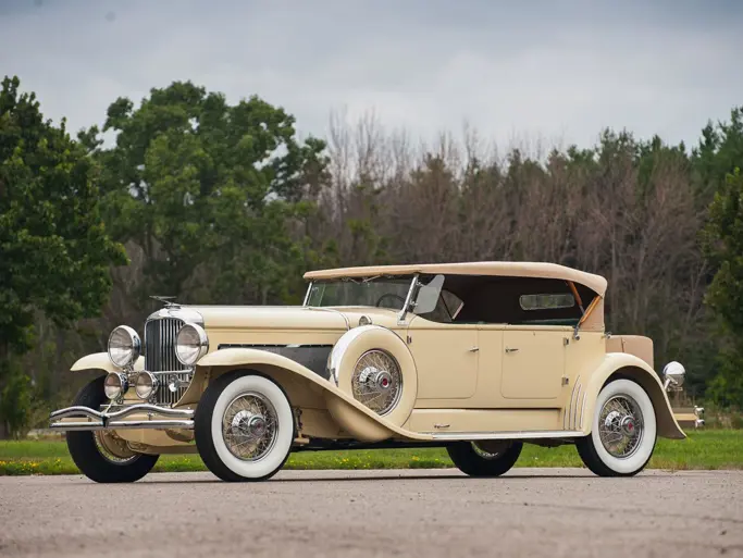 1931 Duesenberg Model J Tourster by Derham offered at RM Sothebys Arizona Live Collector Car Auction 2022