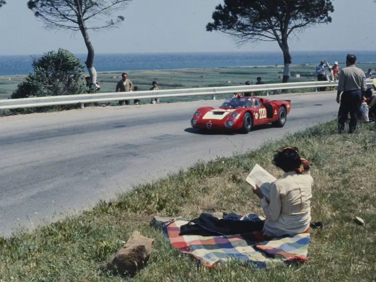 Chassis no. 015 driven by Nino Vaccarella and Udo Schutz at the 1968 Targa Florio.