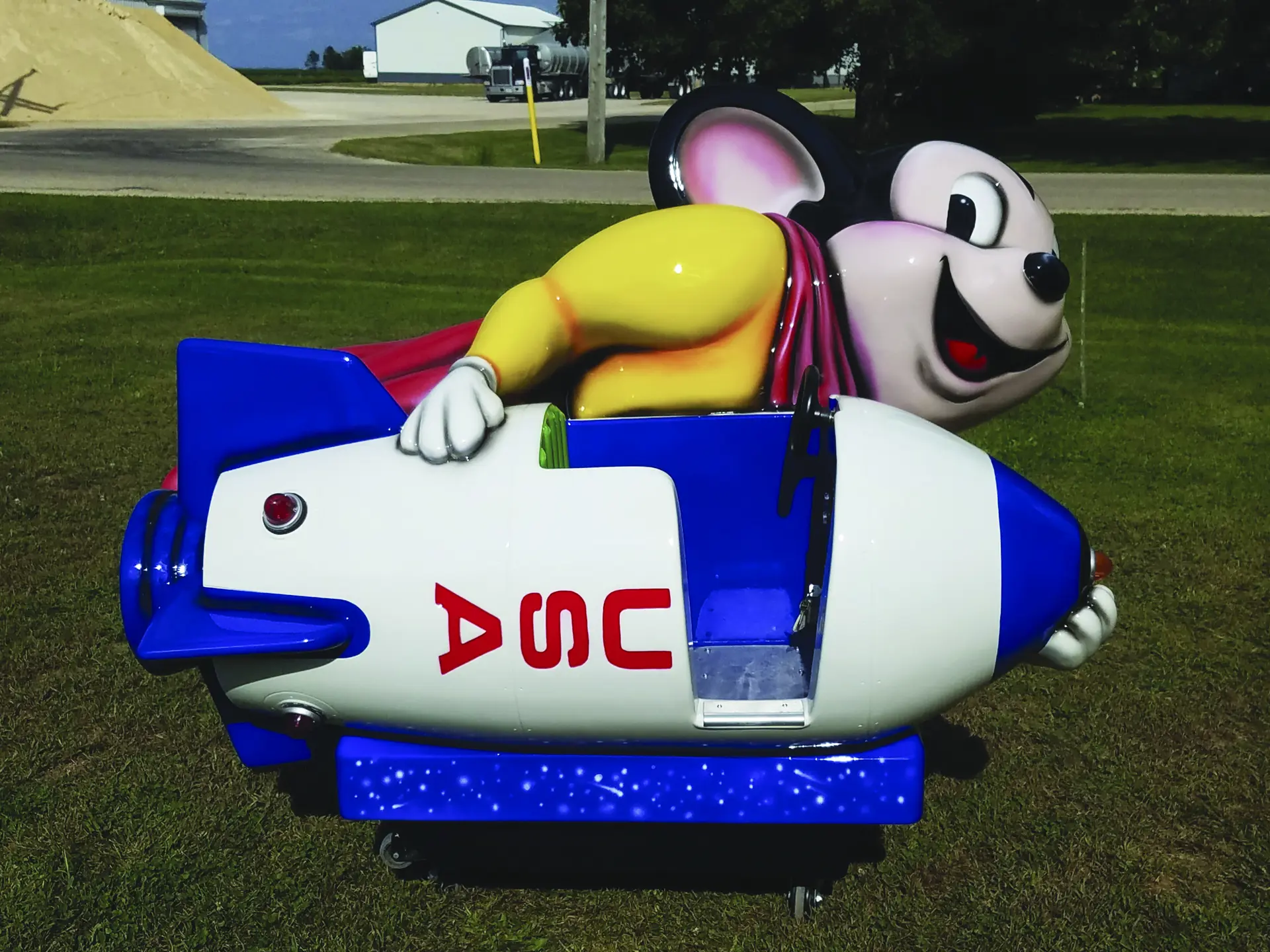 Mighty Mouse USA Rocket Coin-Operated Kiddie Ride | Handle with Fun ...
