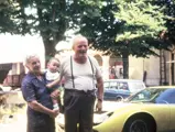 Chassis number 4245 with Mrs. Weber’s family in Cremona, circa 1975.