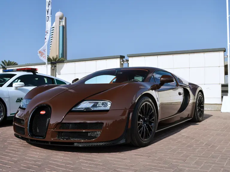 The Veyron at the Dubai Grand Parade in November of 2013.