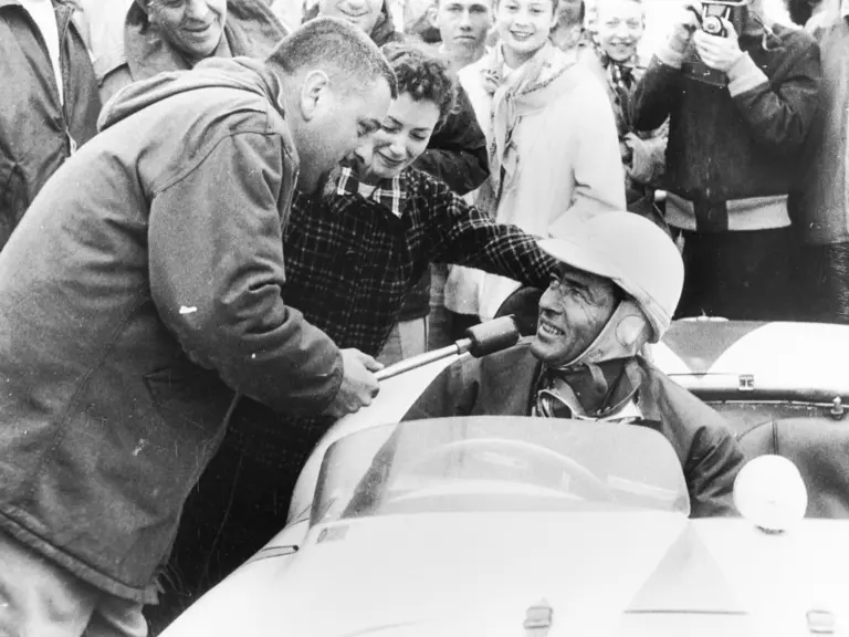 Chassis no. 0510M at Pebble Beach in 1956, where it placed 1st overall in the Del Monte Trophy race.