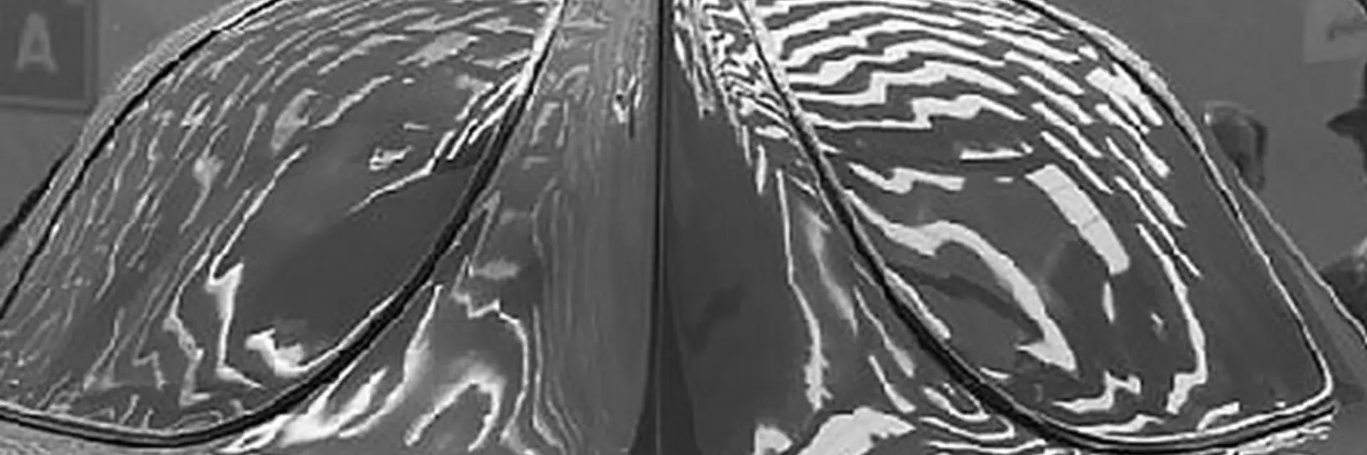 Period photo of the Alfa Romeo B.A.T. 7 offered at Sothebys Contemporary Art Evening Auction 2020 on display