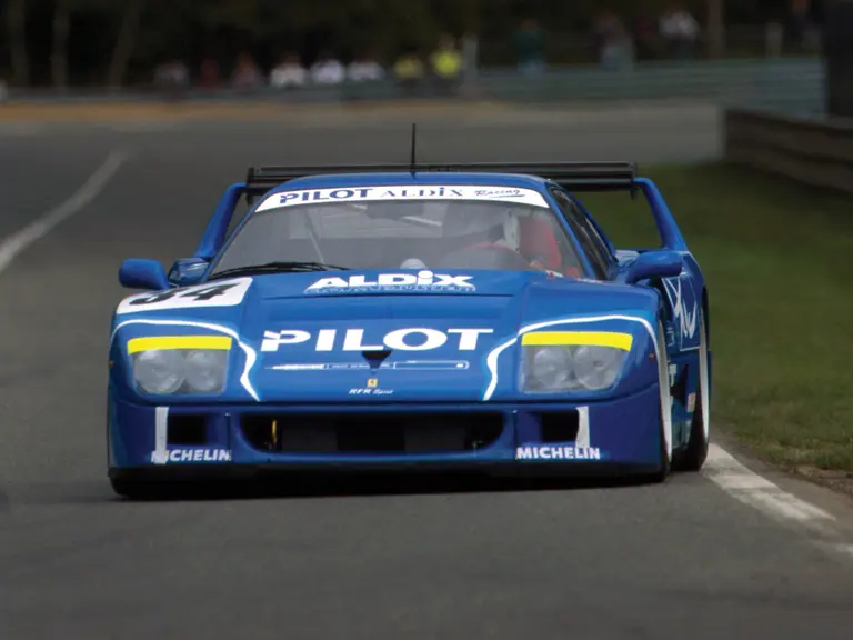 Chassis no. 74045 at pre-qualifying for the 24 Hours of Le Mans in April of 1995.