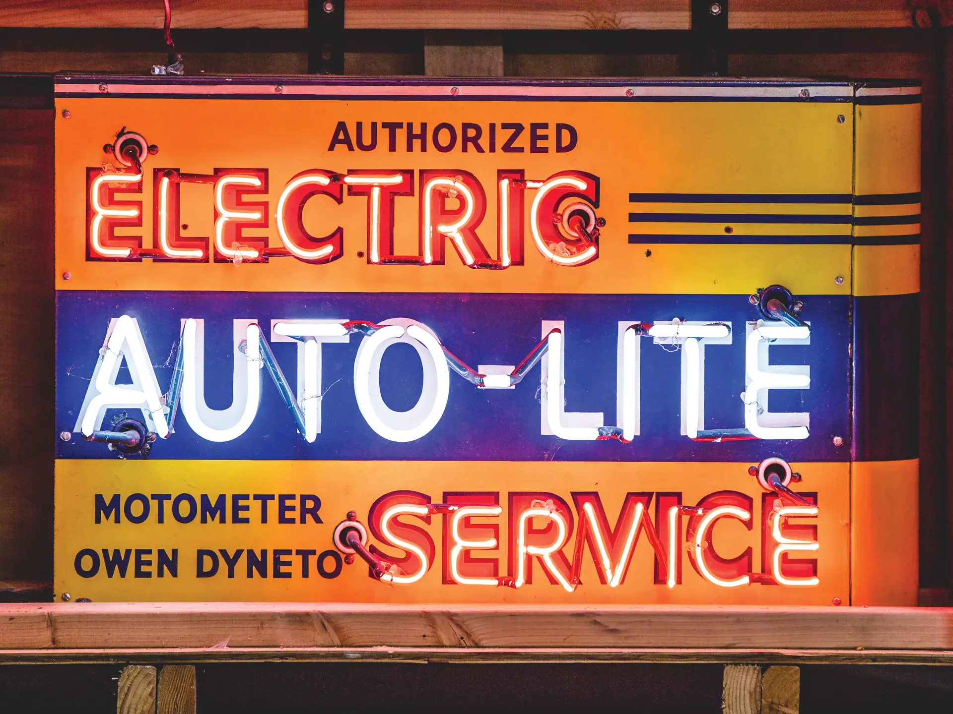 Auto-Lite Electric Service Neon Sign | Auburn Spring 2019 | RM Sotheby's