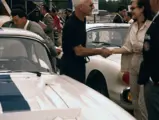 Zora Arkus-Duntov with the Cunningham Corvettes at the 24 Hours of Le Mans, 1960.