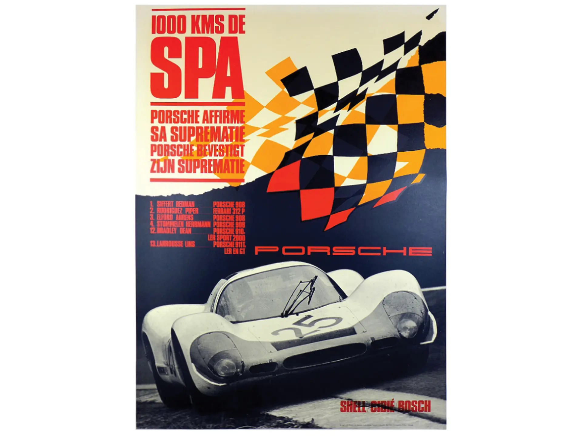 1000 KM of Spa, 1969 | Classic & Rare Porsche Posters | RM Sotheby's