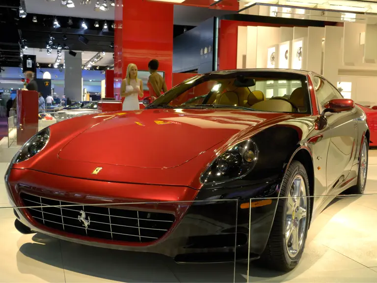 The Ferrari 612 Scaglietti ‘Bicolore Detroit’ at the 2006 North American International Auto Show in Detroit, MI.