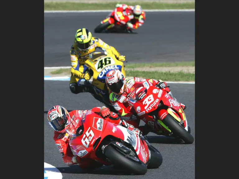 Loris Capirossi leads during the 2006 Grand Prix of Japan.