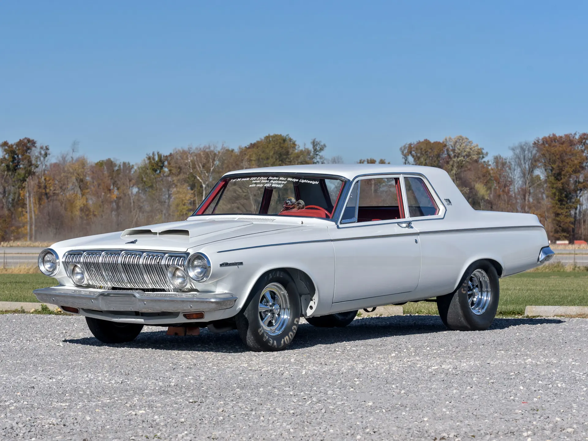 華麗 330 Dodge 1963 Max RM | Fall Roads, Open | Lightweight Wedge ミニカー