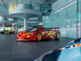 The Pop Art F1 GTR is displayed alongside other exotic supercars.
