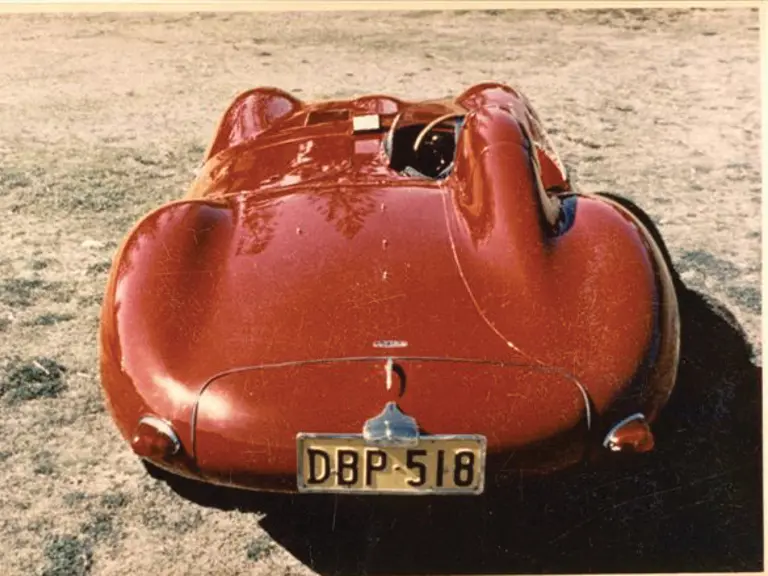 XKD 520 pictured in the 1960’s following its racing career.