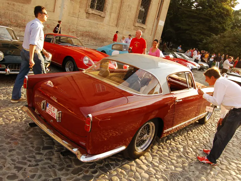 The 250 GT Coupé is pictured participating in the Ferrari 60 Anni concours event in 2007.