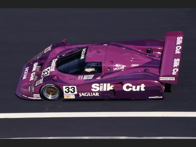 The Silk Cut Jaguar XJR-12 was driven to 4th place overall at the 1991 24 Hours of Le Mans.