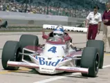 Johnny Rutherford competes at the 1979 Indianapolis 500 in his #4 McLaren M24B.