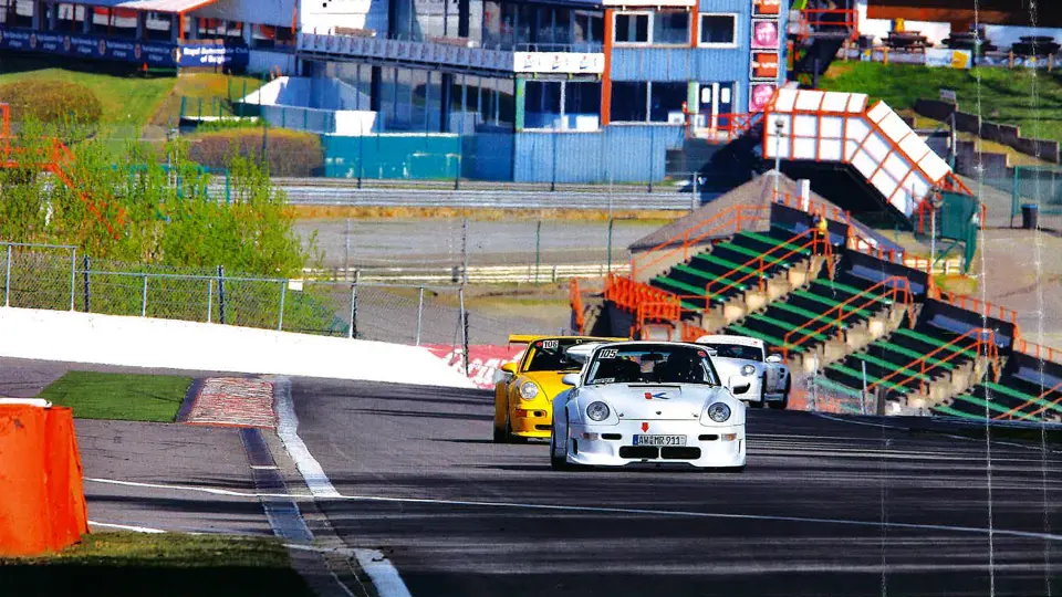 The GT2 R climbs onto the Kemmel Straight at Spa-Francorchamps. The GT2 R climbs onto the Kemmel Straight at Spa-Francorchamps.