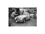 The Fiat-Patriarca at the 1950 Mille Miglia, where it finished 24th overall and 1st in class.