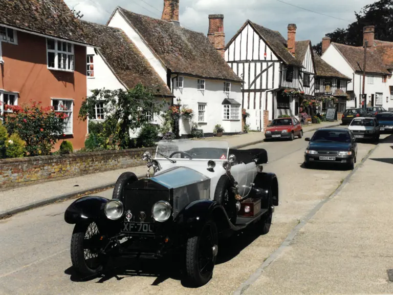The Rolls-Royce is pictured on a Ghost Club rally in the 1990s.