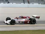 Johnny Rutherford competes at the 1979 Indianapolis 500 in his #4 McLaren M24B.