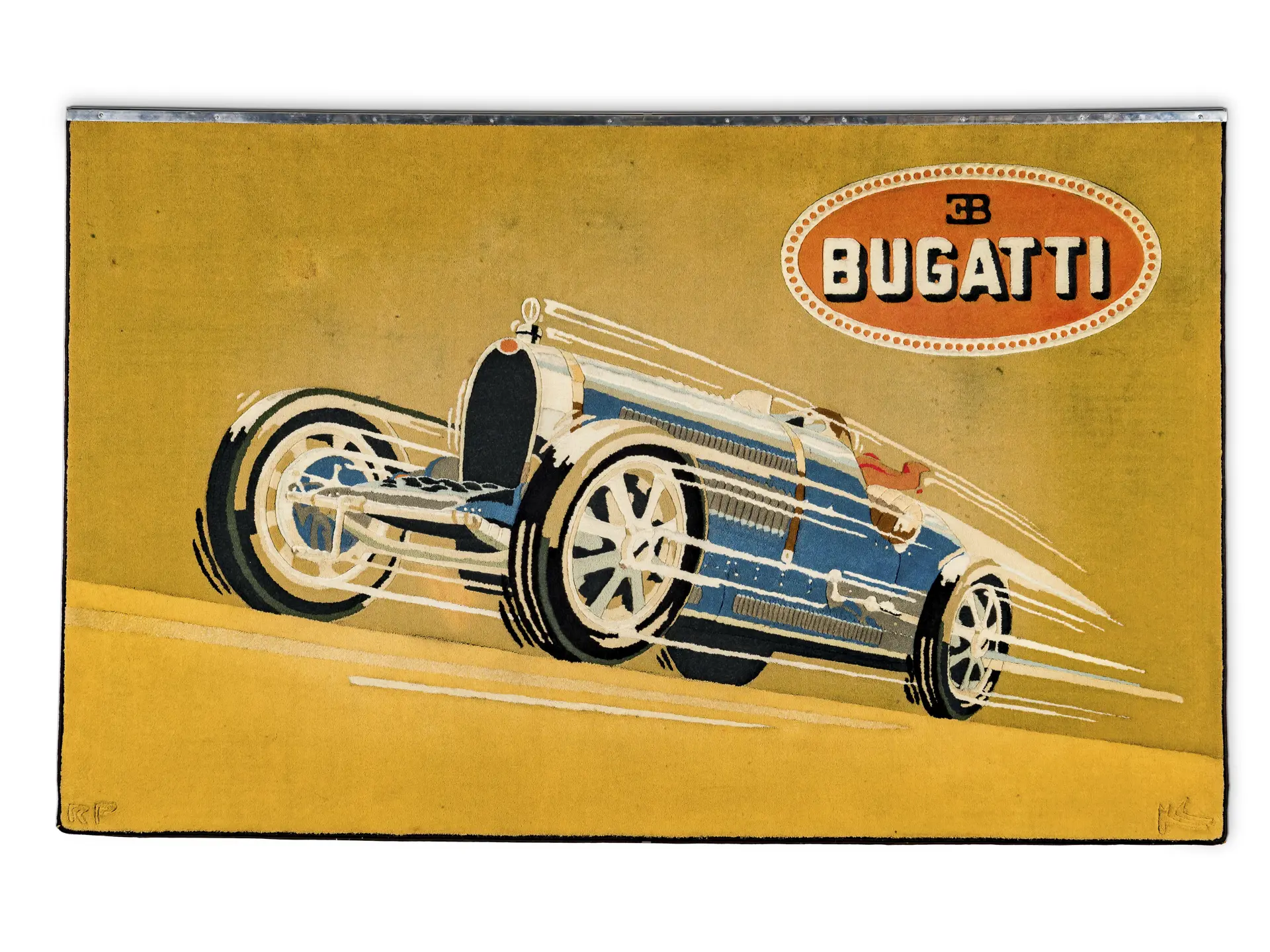 Bugatti Type 37 Rug by Keith Collins | Hershey 2022 | RM Sotheby's