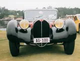 Chassis 57384 on display at a Pebble Beach concours event.