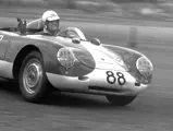 A November 1957 visit to Palm Springs returned a race win for Jack McAfee aboard the Porsche.