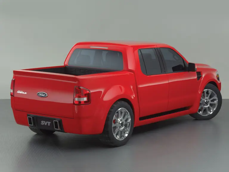 Ford Sport Trac Adrenalin teaser: Adrenalin delivers the first-ever combination of pure performance, multi-functional utility and full four-passenger seating.