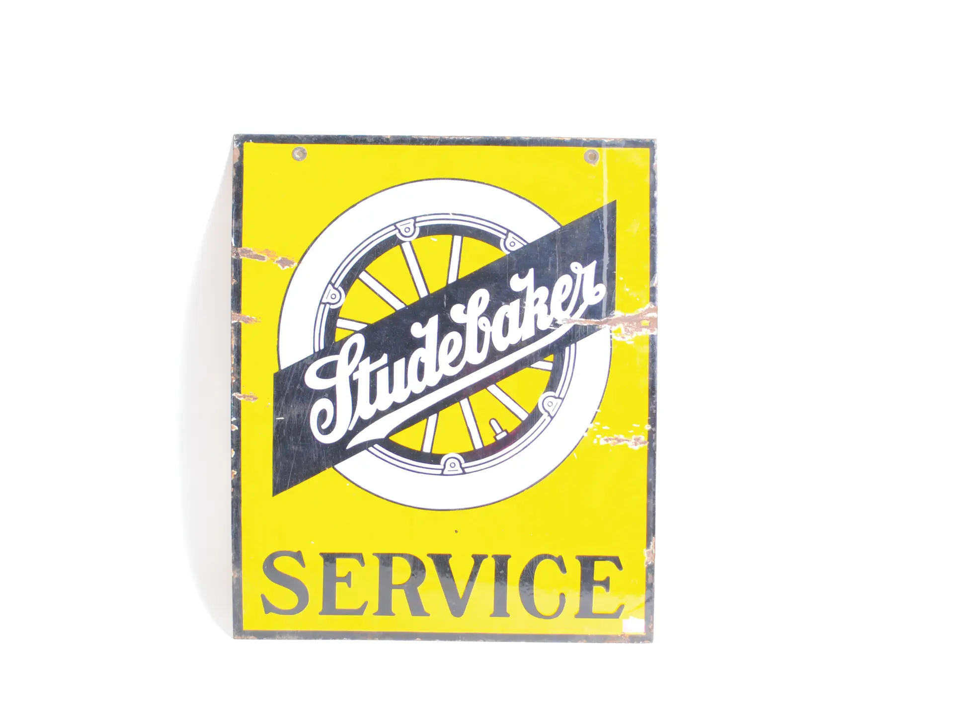 Studebaker Racing Sign An original, porcelain, Studebaker service sign, 20” x 24