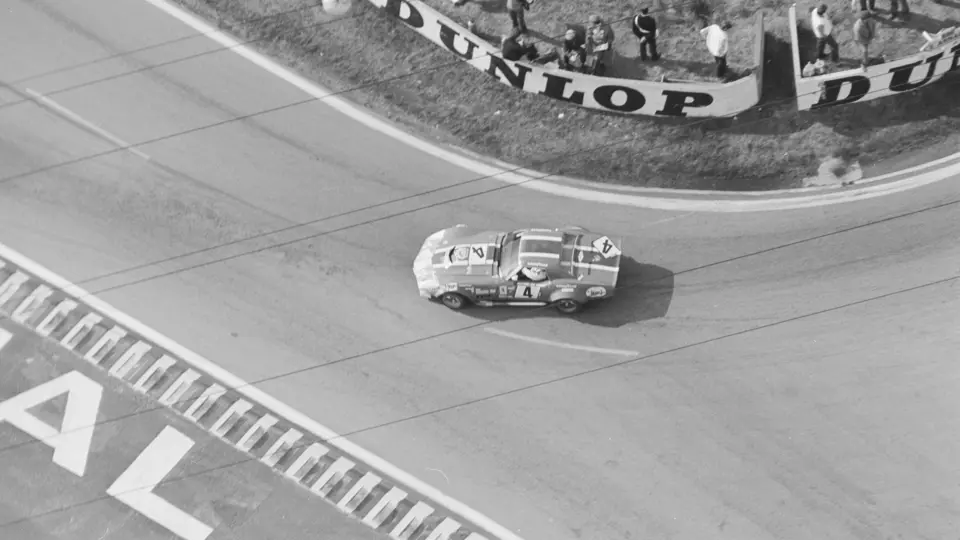 The RED/NART Corvette at the 24 Hours of Le Mans, 1972.