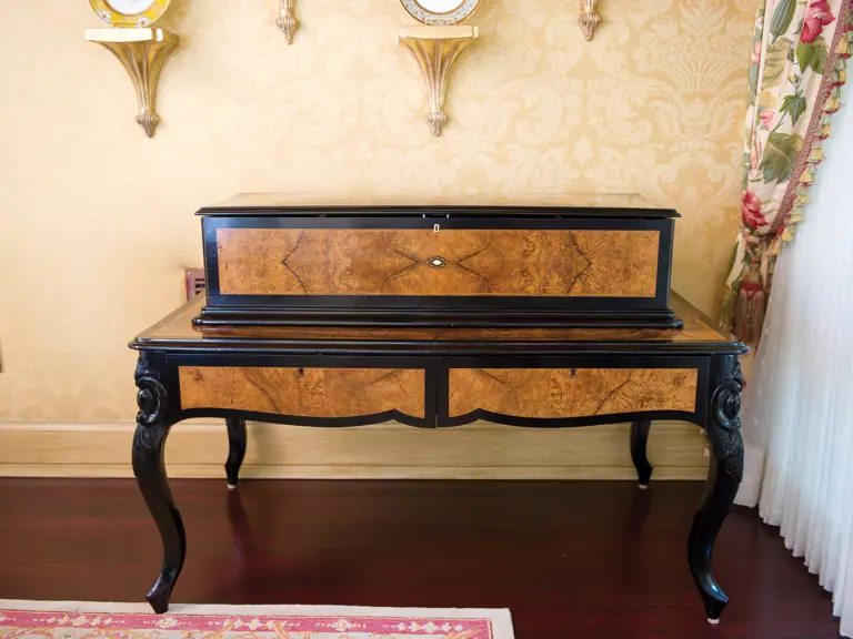 Paillard Music Box with Six Cylinders and Inlaid Table | The Milhous ...