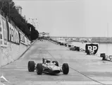 Jean Pierre Jaussaud in chassis T00210 in the lead of the 1968 Formula 3 Monaco Grand Prix.