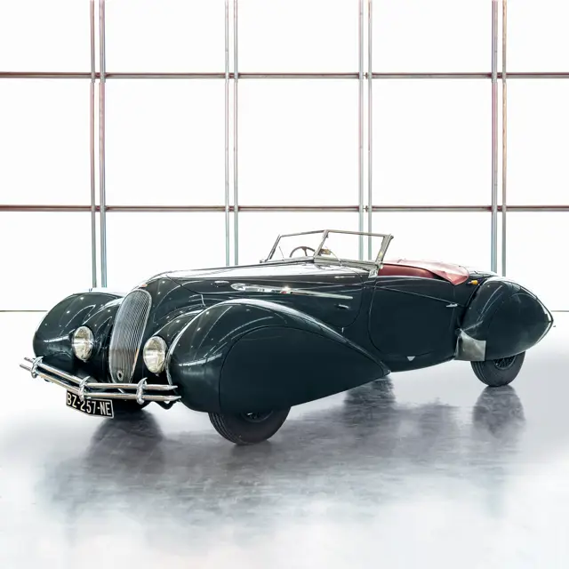 Modèle Réduit Delahaye 135 Figoni Falaschi 1/43 Par Verem - Voiture De Collection Grise - Occasion En Bon état