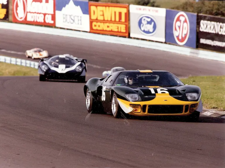 GT40 P/1061 as seen competing during its historic racing career with Bib Stillwell.