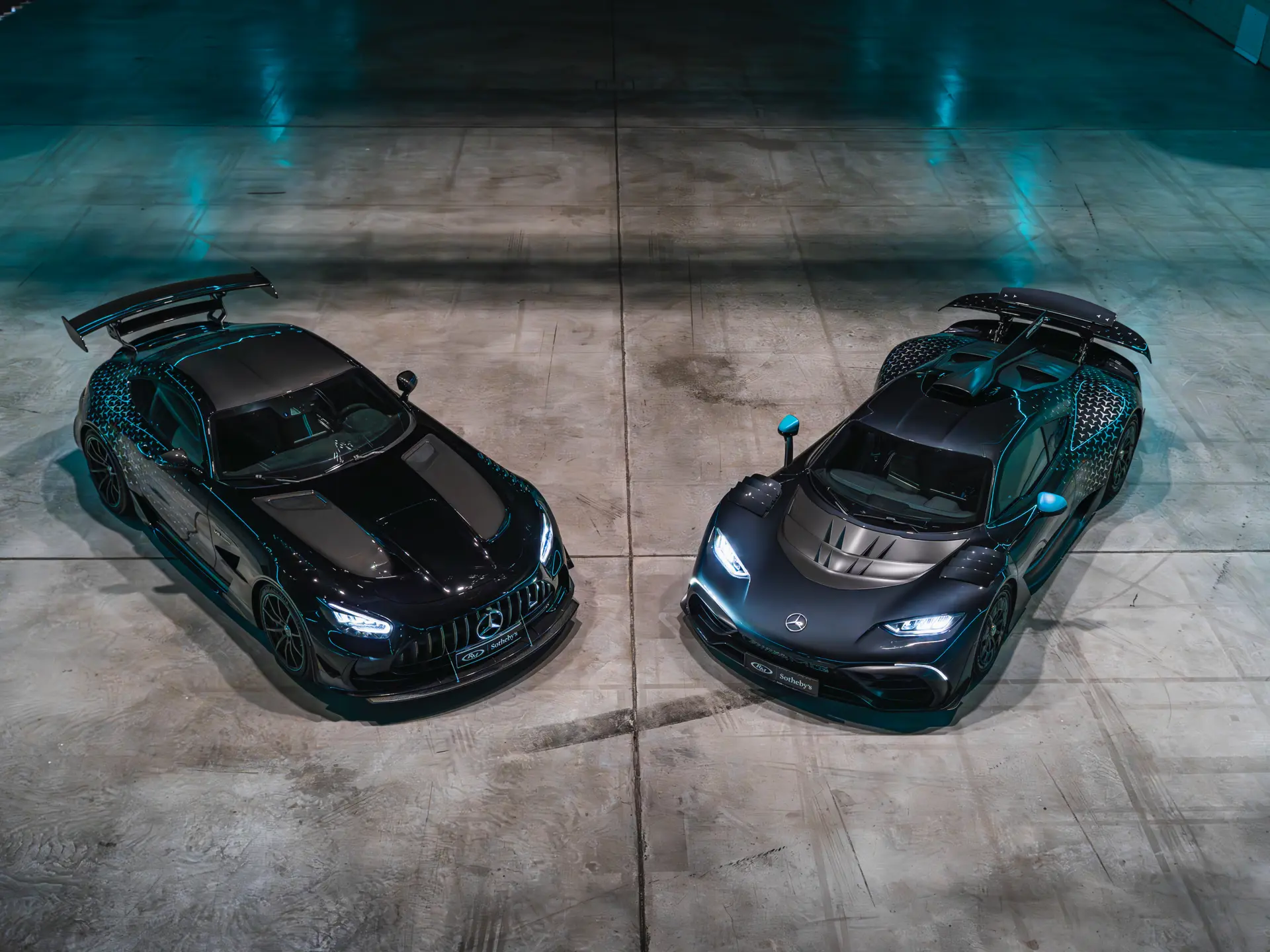2024 Mercedes-AMG ONE and 2021 Mercedes-AMG GT Black Series