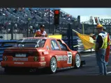 Michael Bartels exiting the pitlane at the International Touring Car Championship, Silverstone, on 17 August 1996.