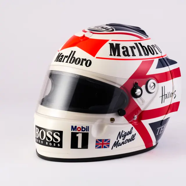 1995 Marlboro-McLaren Arai Nigel Mansell Formula 1 Helmet | Shift
