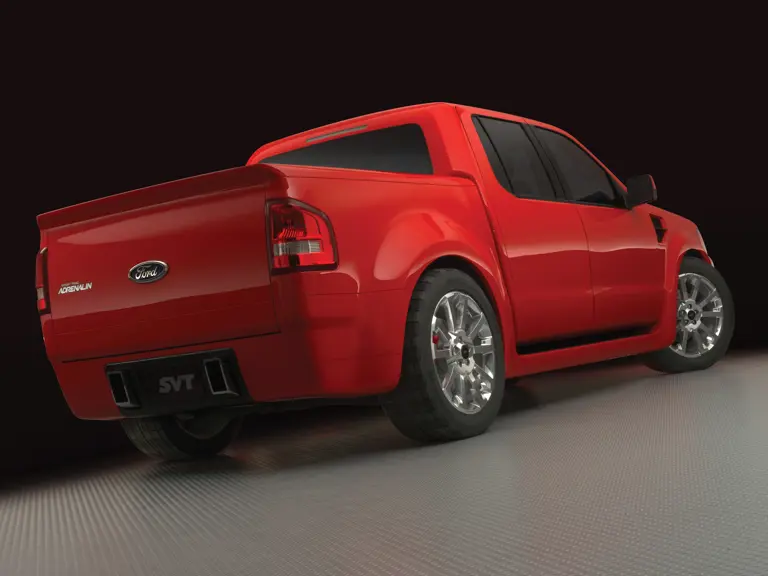 Ford Sport Trac Adrenalin teaser: Adrenalin boasts a projected 6000-lb. tow rating and 30-percent more cargo space than the current Explorer Sport Trac.